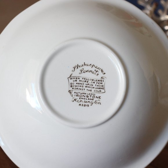 Shakespeare Sonnet Bowls - SET OF 4 - Picture 3 of 4